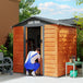 Galvanised Steel Outdoor Garden Storage Shed 6.5ft x 5ft - Velmora