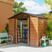 Galvanised Steel Outdoor Garden Storage Shed 6ft x 8ft - Velmora