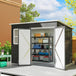 Galvanised Steel Outdoor Garden Storage Shed 8.5ft x 6ft - Velmora