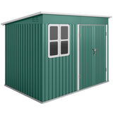 Galvanised Steel Outdoor Garden Storage Shed 8.5ft x 6ft - Velmora