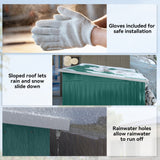 Galvanised Steel Outdoor Garden Storage Shed 8.5ft x 6ft - Velmora