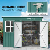 Galvanised Steel Outdoor Garden Storage Shed 8.5ft x 6ft - Velmora