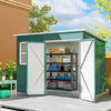 Galvanised Steel Outdoor Garden Storage Shed 8.5ft x 6ft - Velmora