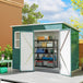 Galvanised Steel Outdoor Garden Storage Shed 8.5ft x 6ft - Velmora