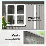 Galvanised Steel Outdoor Garden Storage Shed 8.5ft x 6ft - Velmora