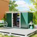 Galvanised Steel Outdoor Garden Storage Shed 9ft x 4ft - Velmora