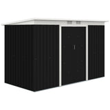 Galvanised Steel Outdoor Garden Storage Shed 9ft x 4ft - Velmora