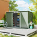 Galvanised Steel Outdoor Garden Storage Shed 9ft x 4ft - Velmora
