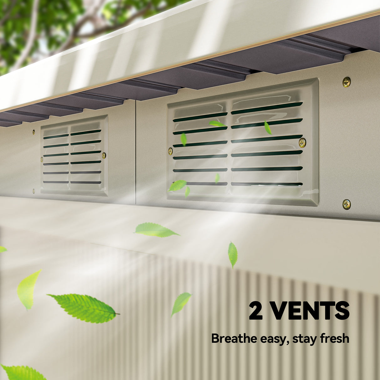 Galvanised Steel Outdoor Garden Storage Shed 9ft x 4ft - Velmora