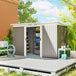 Galvanised Steel Outdoor Garden Storage Shed 9ft x 4ft - Velmora