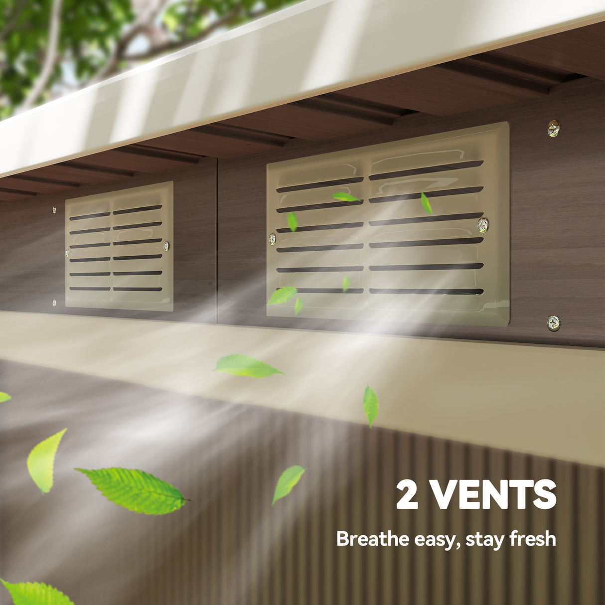 Galvanised Steel Outdoor Garden Storage Shed 9ft x 4ft - Velmora