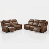 Genuine Leather 3 + 2 Seater Sofa Set Electric Recliner - Barcelona