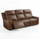 Genuine Leather 3 Seater Sofa Electric Recliner - Barcelona