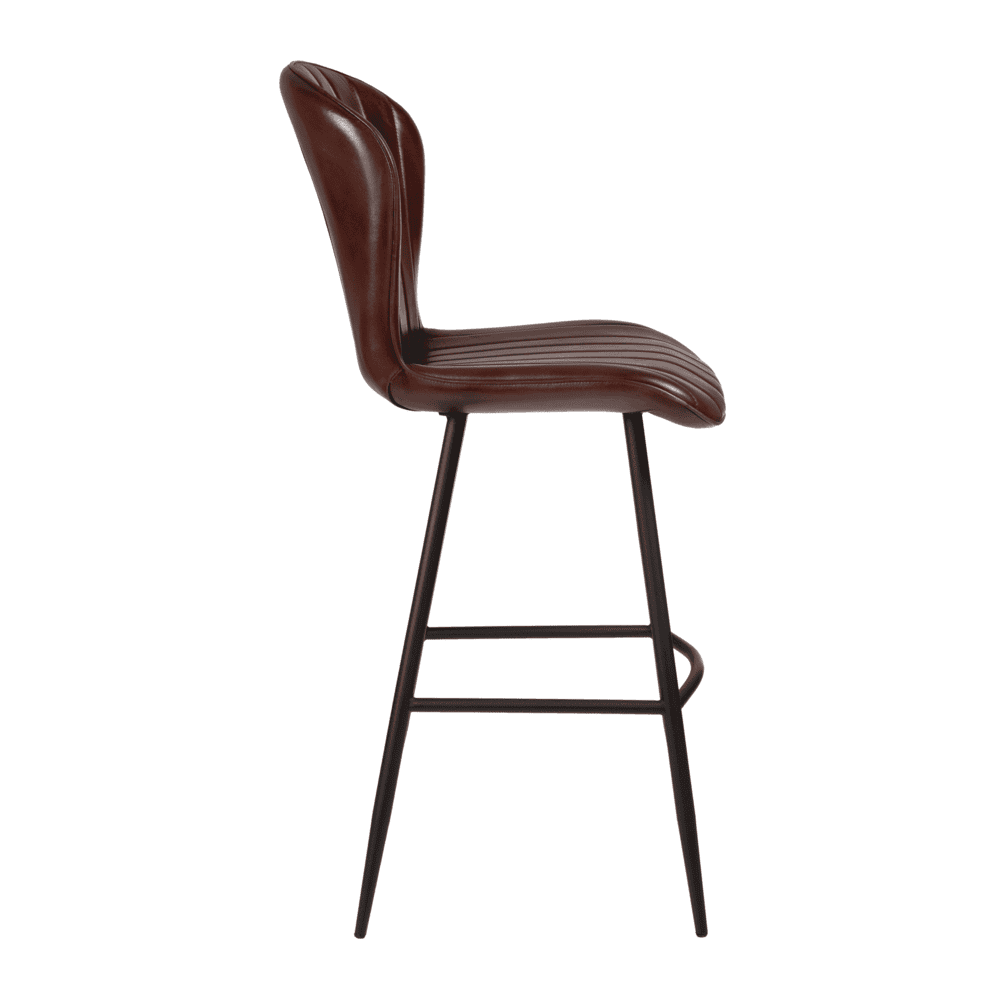 Genuine Leather Bar Stool - Lars
