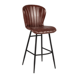 Genuine Leather Bar Stool - Lars