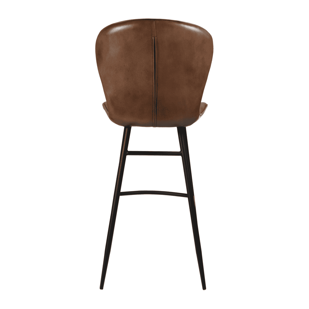 Genuine Leather Bar Stool - Lars