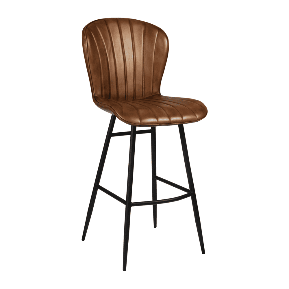 Genuine Leather Bar Stool - Lars