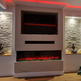 Glass 3D Panoramic Electric Fire 71 Inch - Luvelle
