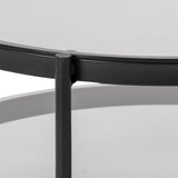 Glass Coffee Table Round - Bayonne