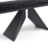 Glass Dining Table for 6 to 8 People Extending - Silux