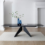 Glass Dining Table for 6 to 8 People Extending - Silux