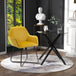Glass Dining Table 80cm Wide Round With Accent Chair - Velmora