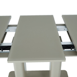 Glass Dining Table Extending in Rectangular for 4 to 6 People - Freya