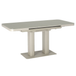 Glass Dining Table 160cm Wide Extending in Rectangular for 4 to 6 People - Freya