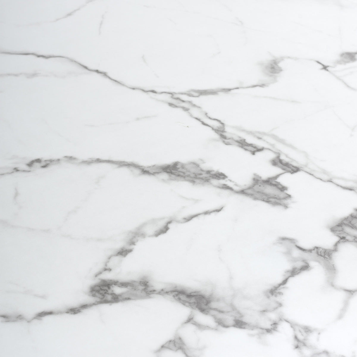 Glass Dining Table for 4 People Rectangular in White Marble Effect - Astoria