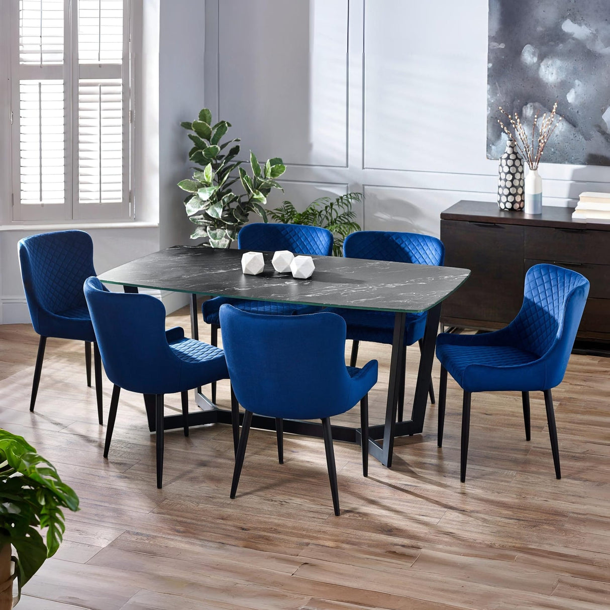 Glass Dining Table for 6 People - Olympus