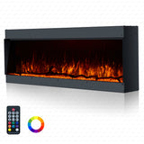 Glass Fronted Borderless And Frameless Electric Fire 60 Inch - Clarendon