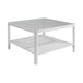 Glass Top Coffee Table With Wooden Frame - Ray