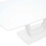 Glass Top Dining Table for 4 to 6 People Extending - Logato