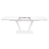 Glass Top Dining Table for 4 to 6 People Extending - Logato