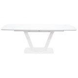 Glass Top Dining Table for 6 to 8 People Extending - Logato