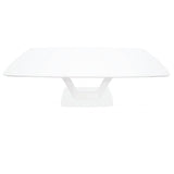Glass Top Dining Table for 6 to 8 People Extending - Logato