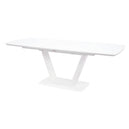 Glass Top Dining Table for 6 to 8 People Extending - Logato