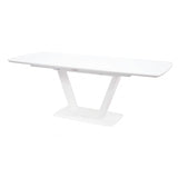 Glass Top Dining Table for 6 to 8 People Extending - Logato