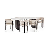 Glass Top Dining Table for 4 to 6 People Oval - Bolivia