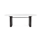 Glass Top Dining Table for 4 to 6 People Oval - Bolivia