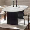 Glass Top Dining Table for 4 to 6 People Oval - Bolivia