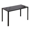Glass Top Kitchen Dining Table Rectangular for 4 People - Velmora