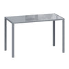 Glass Top Kitchen Dining Table Rectangular for 4 People - Velmora