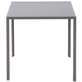Glass Top Kitchen Dining Table Square for 2 to 4 People - Velmora
