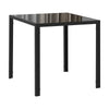 Glass Top Kitchen Dining Table Square for 2 to 4 People - Velmora