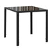 Glass Top Kitchen Dining Table Square for 2 to 4 People - Velmora
