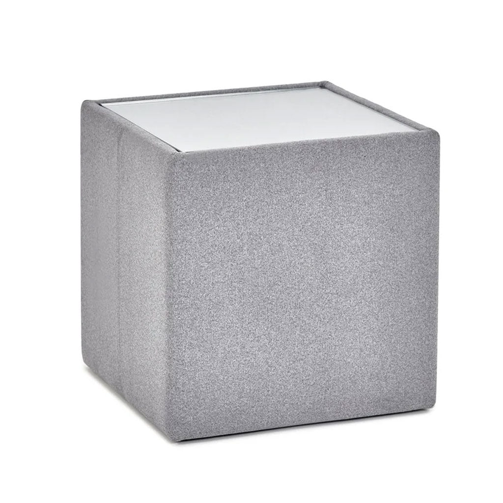 Glass Top Lamp Table With Fabric Base - Rohe