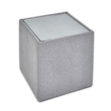 Glass Top Lamp Table With Fabric Base - Rohe