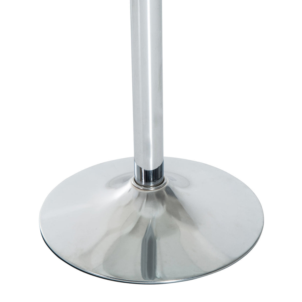 Glass Top Modern Bar Table 70cm Round for 4 People - Velmora