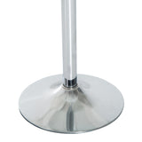 Glass Top Modern Bar Table 70cm Round for 4 People - Velmora